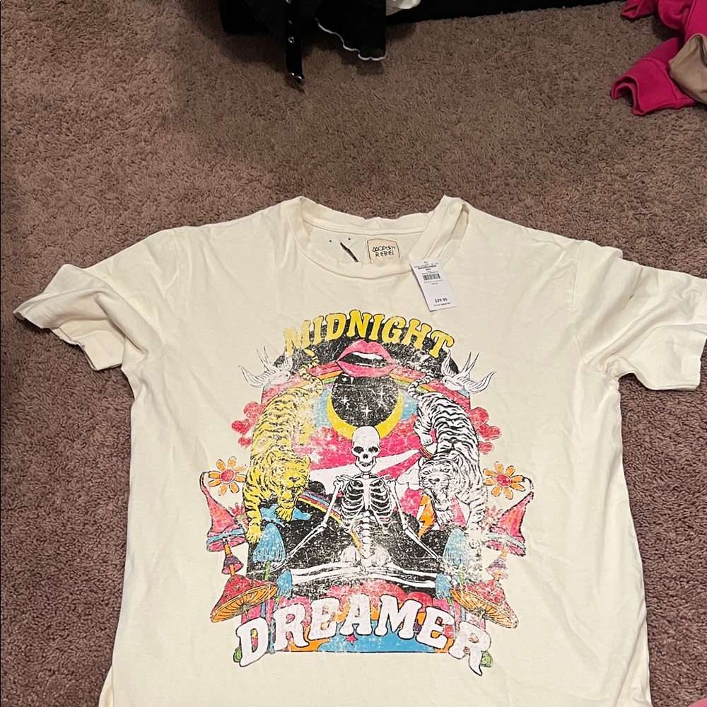 Daydreamer Cream Graphic Tee